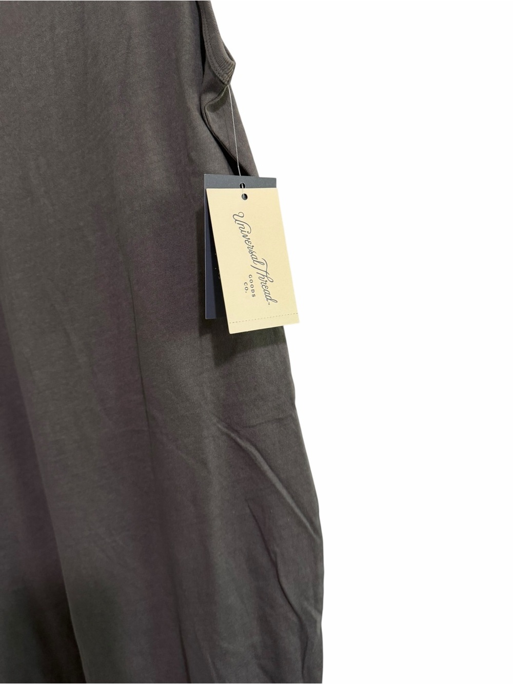 NWT Universal Thread Maxi Dress Medium Gray Sleeveless Casual Tank Dress - Picture 3 of 6